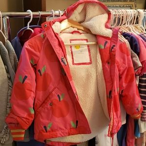 Beautiful Boden girls sherpa coat, size 4/5.